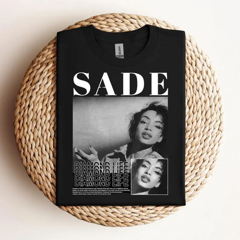 Vintage Sade Diamond Singer Tour Concert shirt, Sade Diamond Singer retro shirt, Gildan Shirt Unisex Crewneck, Top Casual Basic, Unisex Cotton Tee, Womenswear Menswear, Top Shirt