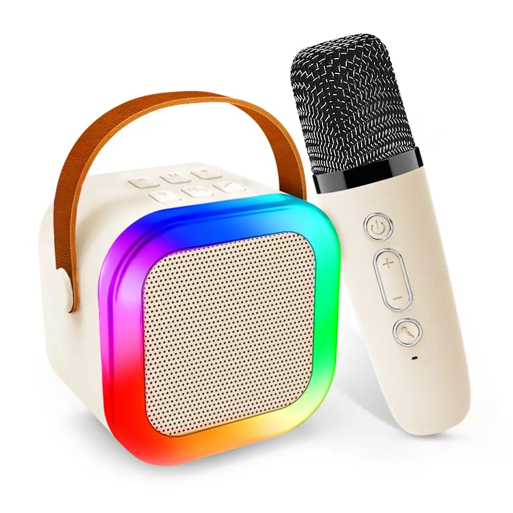 K12 Wireless Karaoke Speaker with Built-in Microphone - Perfect for Home Karaoke Nights and US Parties