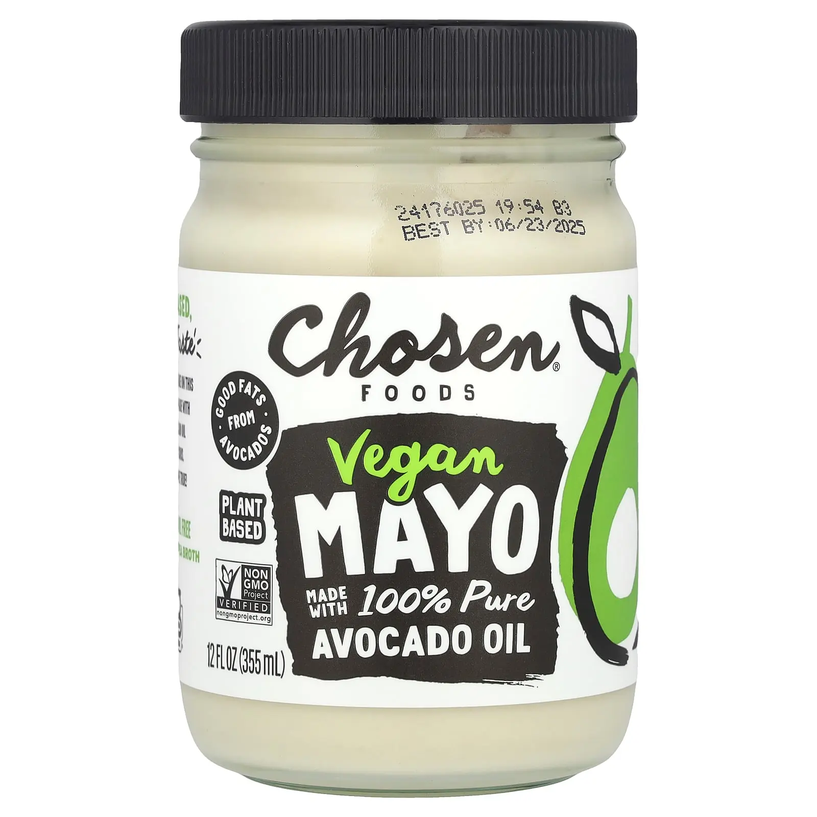 Chosen Foods Vegan Mayo, 12 fl oz (355 ml)