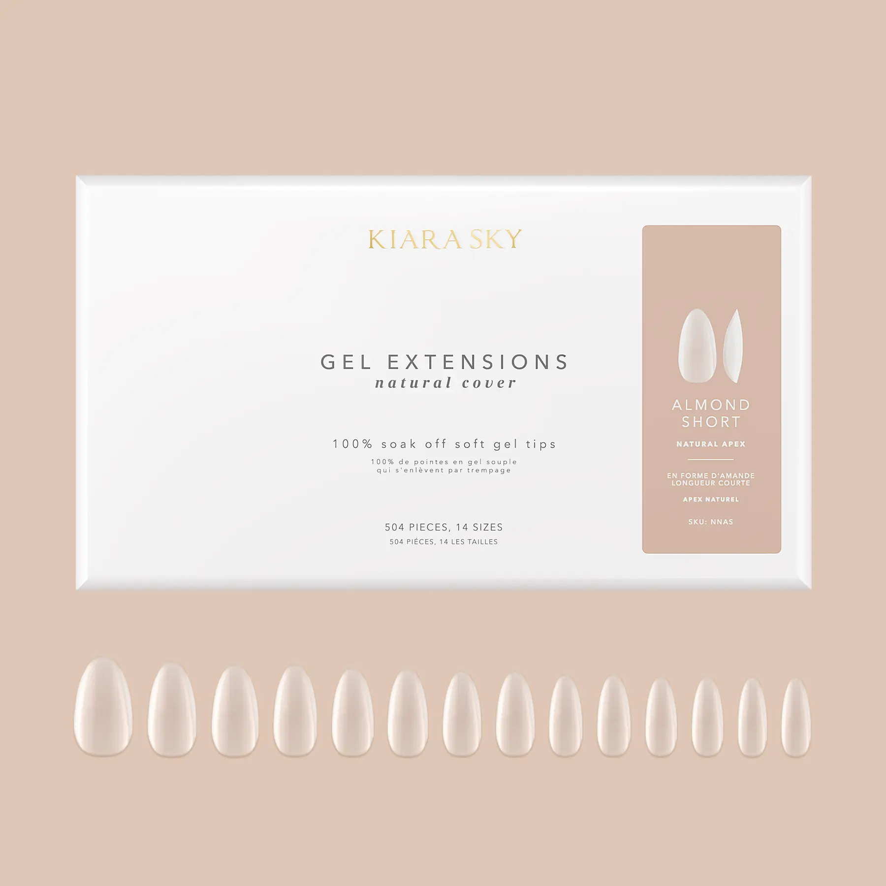 Almond Short | Natural Gel Extensions