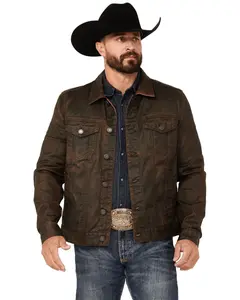Moonshine Spirit Men's Spirit&Reg; Coated Denim Jacket - Msfa23o12-Brn