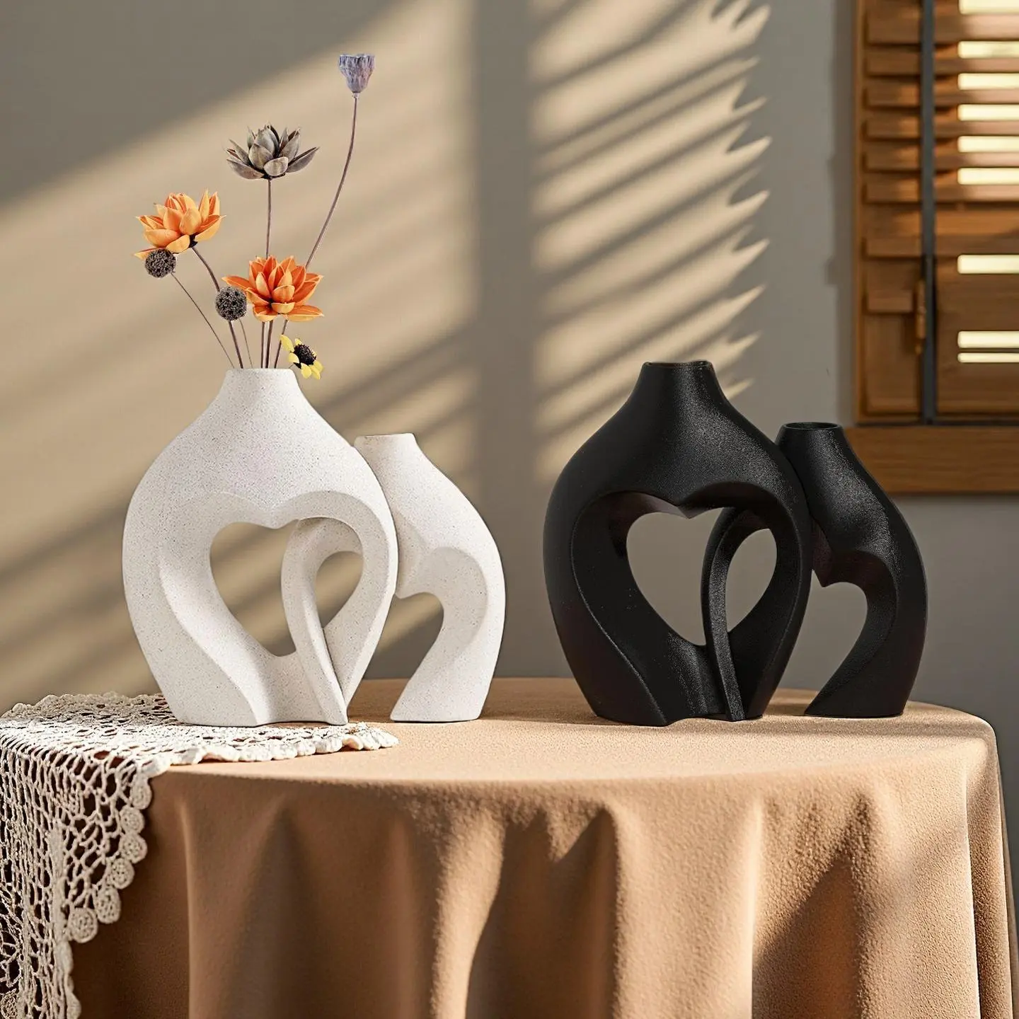 Modern Geometric Vase Set