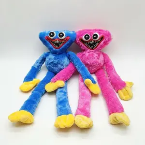 Poppy Playtime Huggy Wuggy Plush Toy Blue Long Limbs Soft Stuffed Monster Doll for Fans