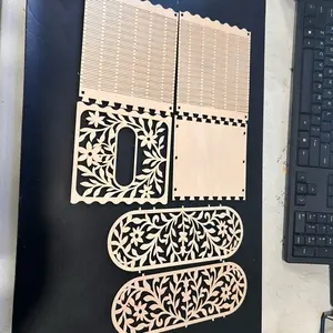 Laser cut Wooden Tissue / Kleenex dispense boxr.
