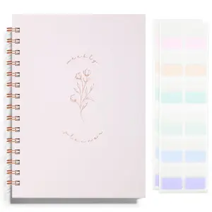 Undated Weekly and Monthly Planner Spiral Bound- Weekly Goals Planner Notebook, Weekly To Do List, Habit Tracker Journal, Academic, Aesthetic, Stylish School or Office Supplies