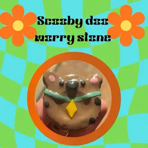Scooby-Doo themed worry Stone