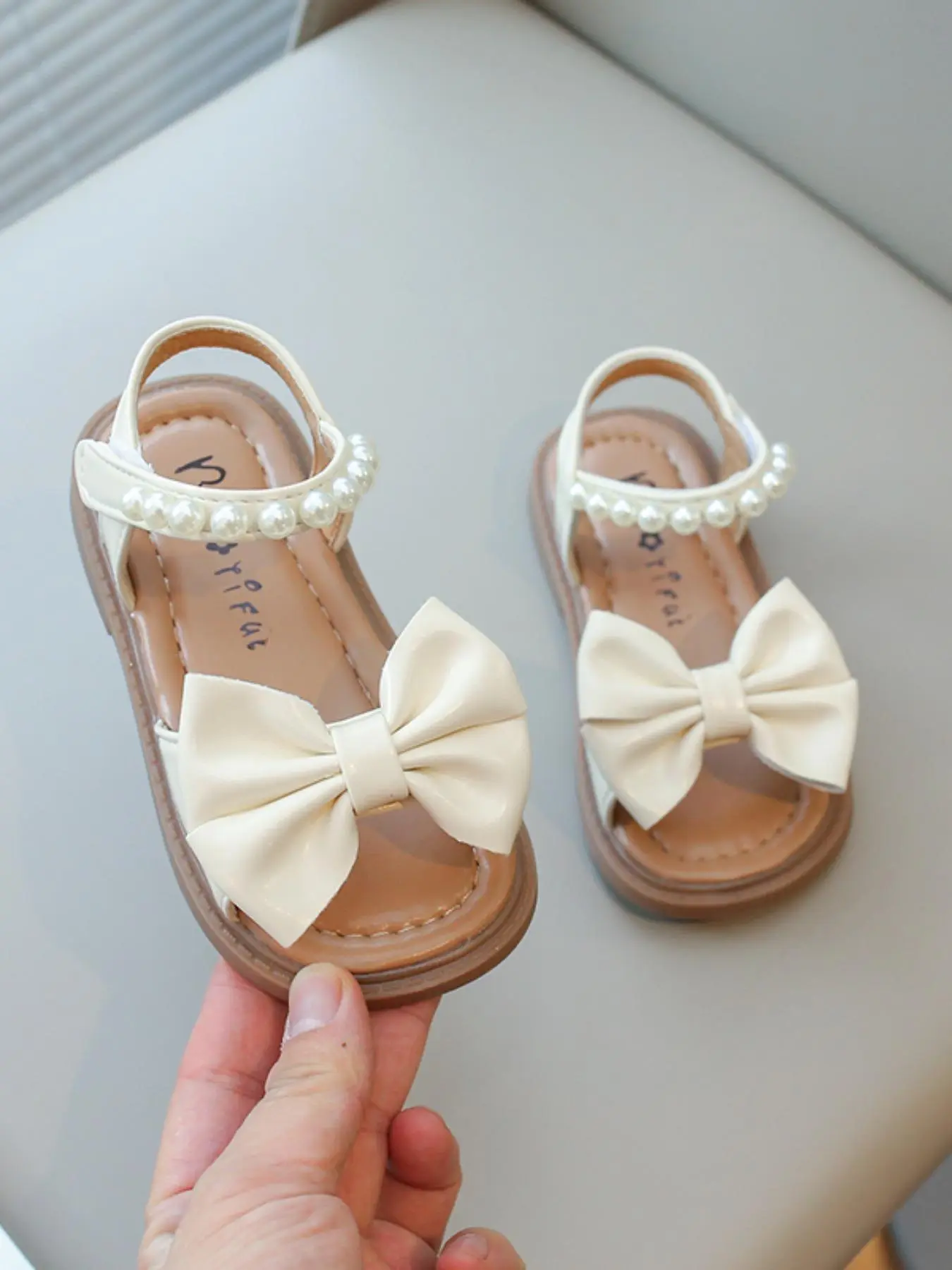 Girl's Cute Bowknot Design Sandals, Fashionable Non-slip Casual Trendy Bow Decorated Sandals for Summer, Versatile Sandals, Lightweight Breathable Comfortable Shoes for Daily Wear, Daily Wear Footwear, Kid Sandals