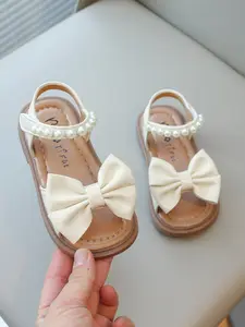 Girl's Cute Bowknot Design Sandals, Fashionable Non-slip Sandals for Summer, Versatile Sandals, Lightweight Breathable Comfortable Shoes for Daily Wear, Daily Wear Footwear