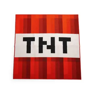 Minecraft Red TNT Block Square Area Rug | 52 Inches