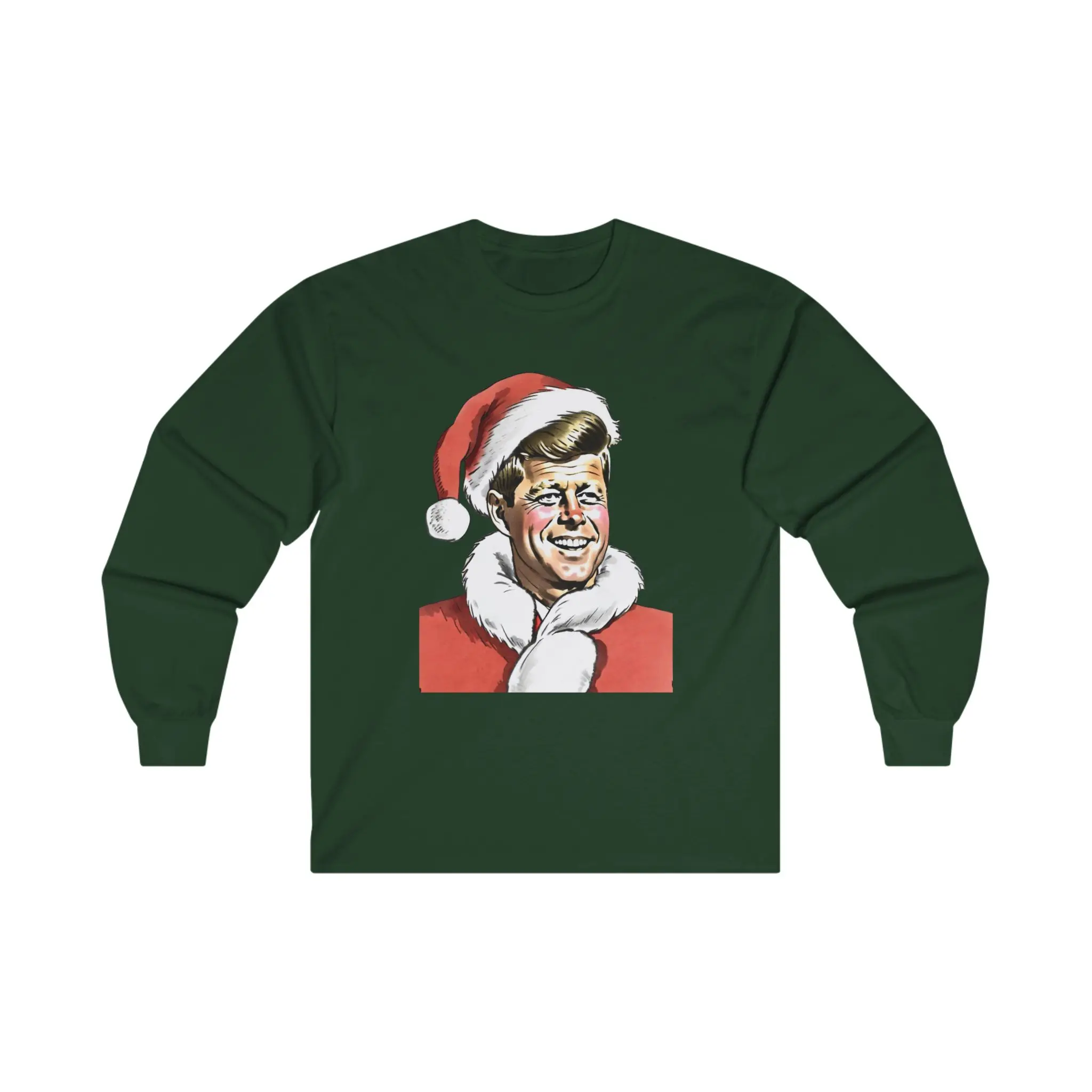 John F Kennedy Long Sleeve Tee - Unisex Ultra Cotton Long Sleeve Shirt, JFK Graphic Tee, Historical Figure Shirt, Political History Apparel,