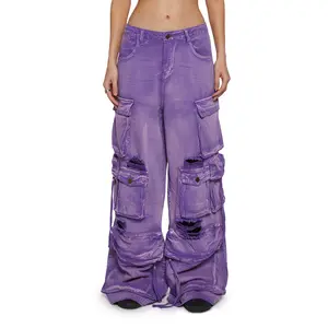 Wicked Persuasion Cargo Jeans - Purple
