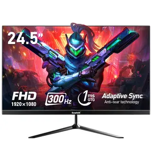 Gawfolk 24.5 Inch PC 300Hz Gaming Monitor, FHD 1080p Screen,Adaptive Sync,1ms Without Bezel, 98% sRGB, 178 ° Angle View, HDMI、DisplayPort, Compatible with wall mounting 75 * 75MM