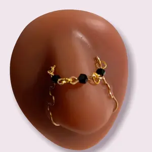 Nose Chain | Nostril chain | nasalang | Nostril non piercing chain | nosechain | nose cuff nose chains