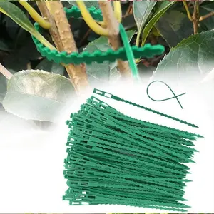 60pcs Adjustable Fishbone Tie Straps, Garden Binding Ties, Plant Support for Stems Vines Tomato Plants, Outdoor Lawn Care Balcony Use
