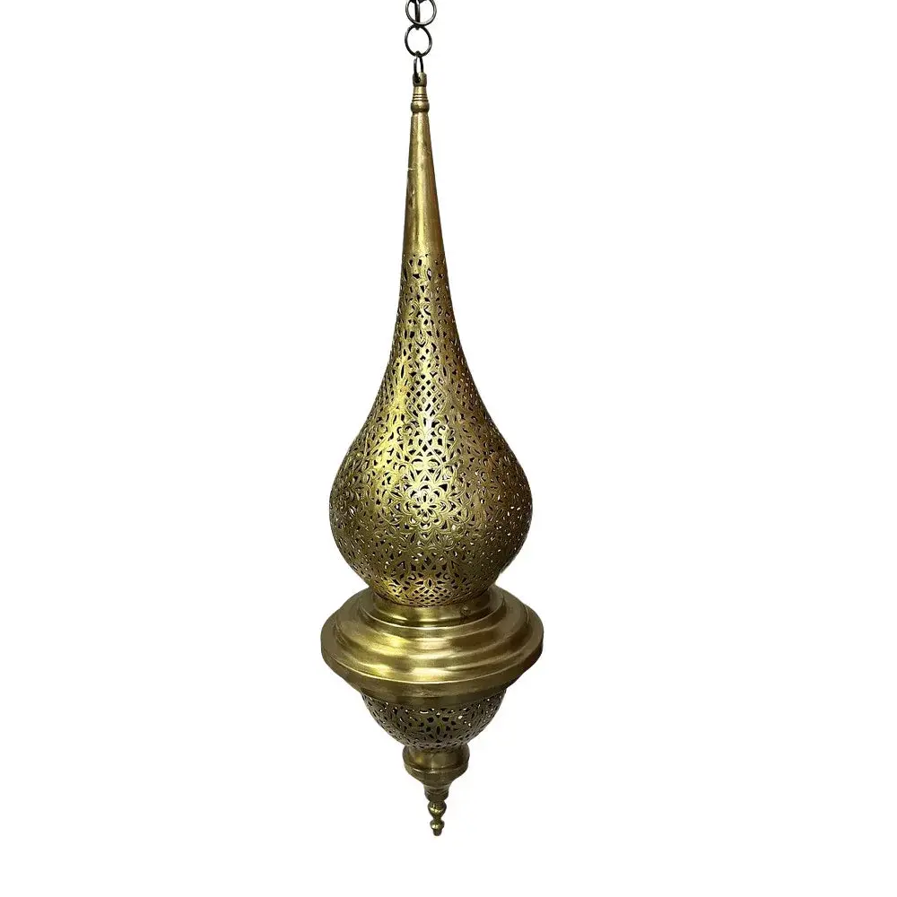 Brass Teardrop Lantern - Large