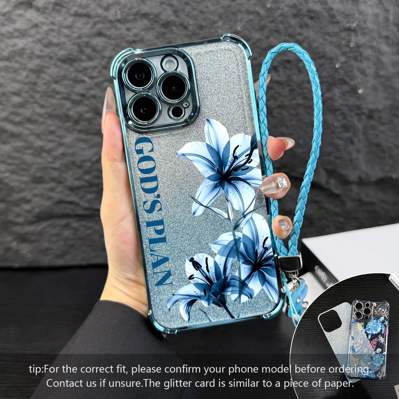 green+Clover lanyard+Glitter Card