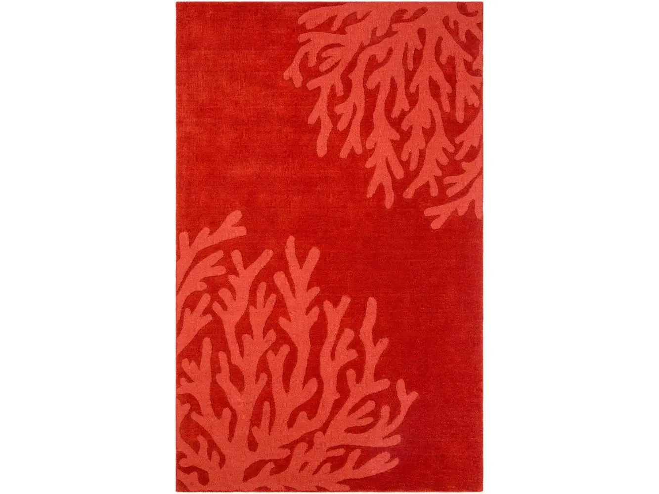 Livabliss M5458-1616 18 in. Mystique Area Rug, Dark Red