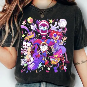 The Amazing Digital Circus Tshirt, TADC Fan Gift, Circus Characters Shirts, Circus Theme Sweatshirt Hoodie, Anime Gift Birthday for Boy Girl