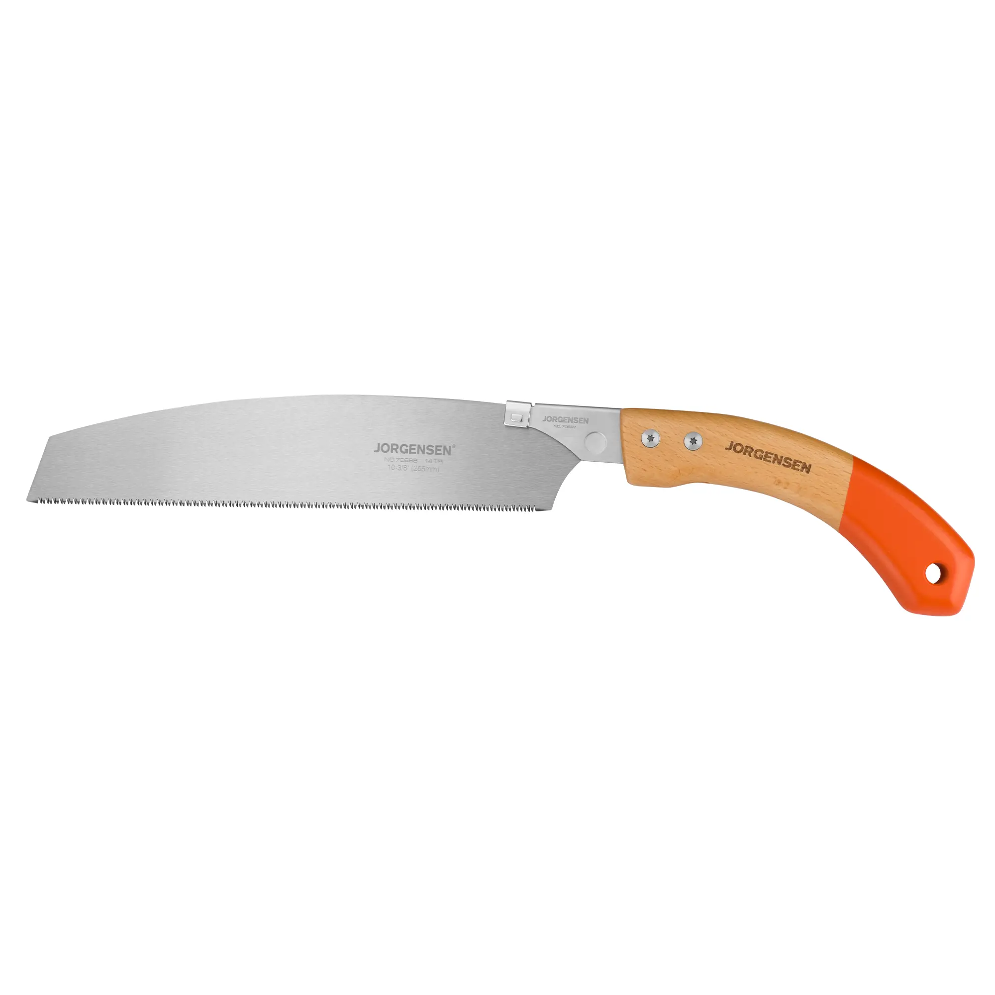 #BacktoSchool JORGENSEN Japanese Pull Saw Kataba, 10-3/8 Inch with Curved Handle, Premium SK5 Blade, 14 TPI, Woodworking Hand Saw for Hardwood & Softwood, Wood Trim