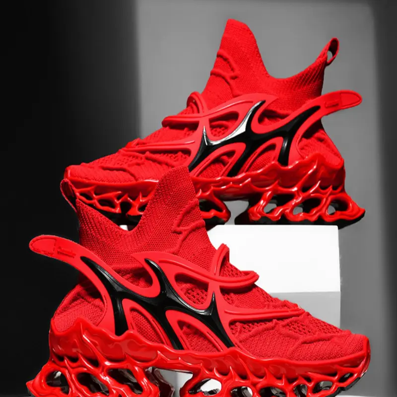Men's Fashionable Patchwork Design Lace Up Sneakers, Casual Comfortable Breathable, Sports Running Shoes, Trendy Running Shoes, Running Trainers, Male All-match Round Toe Shoes for Daily Wear