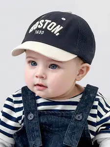 Baby Hat Summer Thin Breathable Mesh Cap, Fashion Versatile Baseball Cap, Korean Style Sun Hat, Sun Bonnets for Boys, Fits Head Circumference 44-48cm