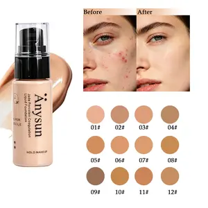 Light Fit Liquid Foundation, Natural Nude Finish, Hydrating & Long-Lasting Formula, No Mask Effect, Soft Focus Blur for Sheer, Skin-Adhesive Makeup, Flawless Coverage for All Skin Types, Balm Foundation