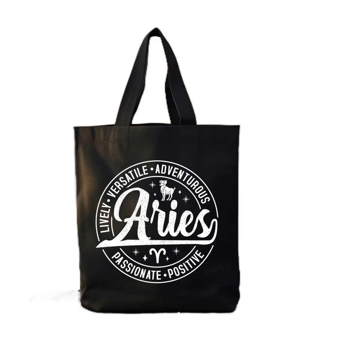 Canvas Zodiac Sign Tote Bag for Women - High-Quality Material