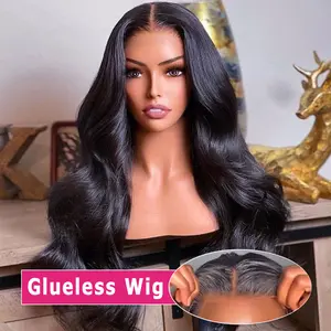 Body Wave 180% Density 5x5 6x4 Glueless Wig Human Hair Ready To Wear Body Wave Wigs Wear Go HD Lace Closure Human Hair Wigs For Women Natural Color PrePlucked Hairline