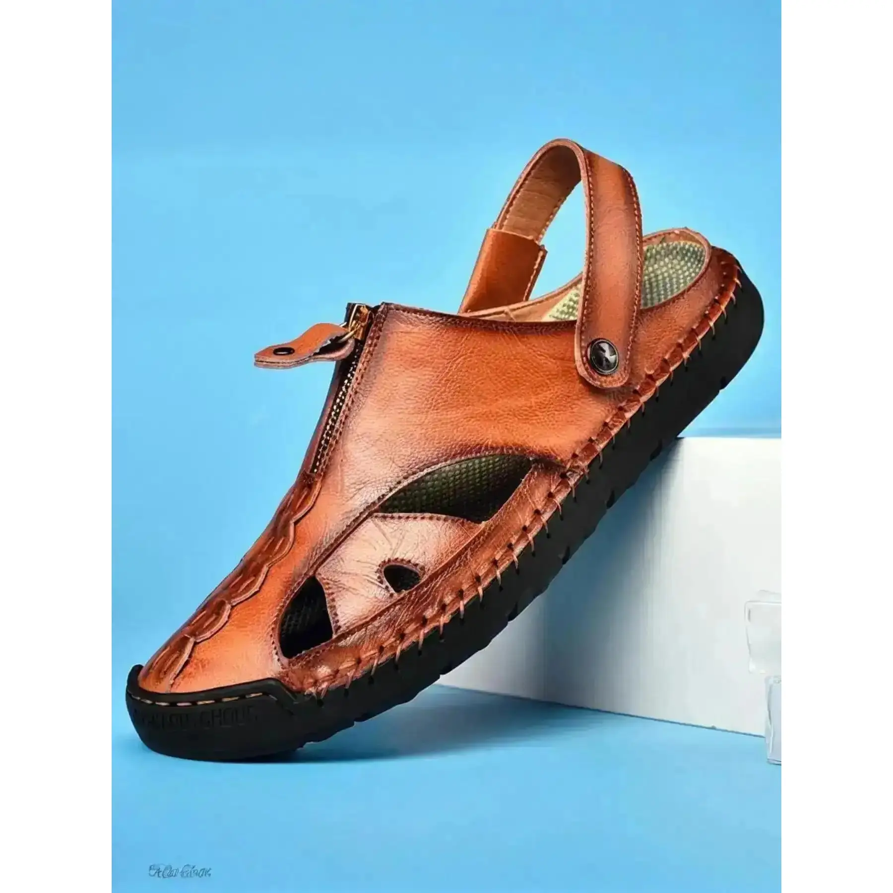 Men Daily Sndls Slip Trekking PU Slds Outdoor Closed Beach Shoes Comfy Footwear Chic Perfect for Summer Activities Wear holiday Open cruise vacation ready Modern Comfort Trendy Must Have Pair" fashion stylish