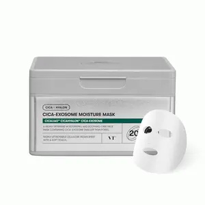 [Official VT Cosmetics Partner] Cica-Exosome Moisture Mask 20ea - Centella Asiatica & Hyaluronic Acid with Exosomes for Deep Hydration & Calming, Biodegradable Vegan Sheets, Korean Face Mask