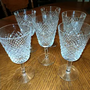 Set of 6 Vintage "Alana" by Waterford Water Goblets