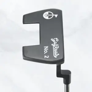 GolfRoots Tour-Inspired Model No. 2 Putter CNC-Milled 304 Stainless Steel 365g Head Midnight Matte Finish Stepped Steel Shaft