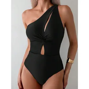 Women's One-Piece Swimsuit KA-p557-01 for Vacation & Spring Tummy Control Design Quick-Drying High-Elasticity Fabric Casual Beachwear