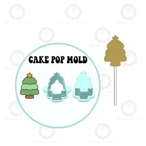 Christmas Tree Cake Pop Mold | Deluxe Cutter, Popper