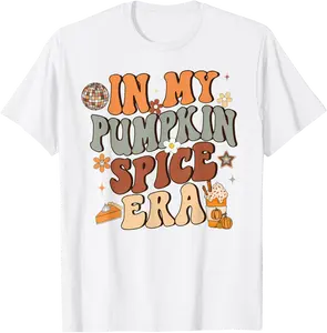 Retro In My Pumpkin Spice Era Fall Vibes Autumn T-Shirt - 33B0DCZ819K5