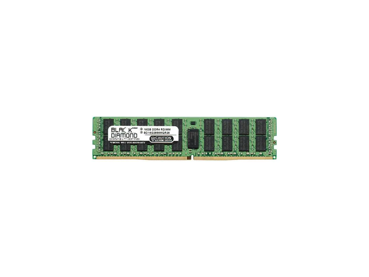 Black Diamond Memory 16GB ECC Registered DDR4 2666 (PC4 21300) Server Memory Model BD16G2666MQR26