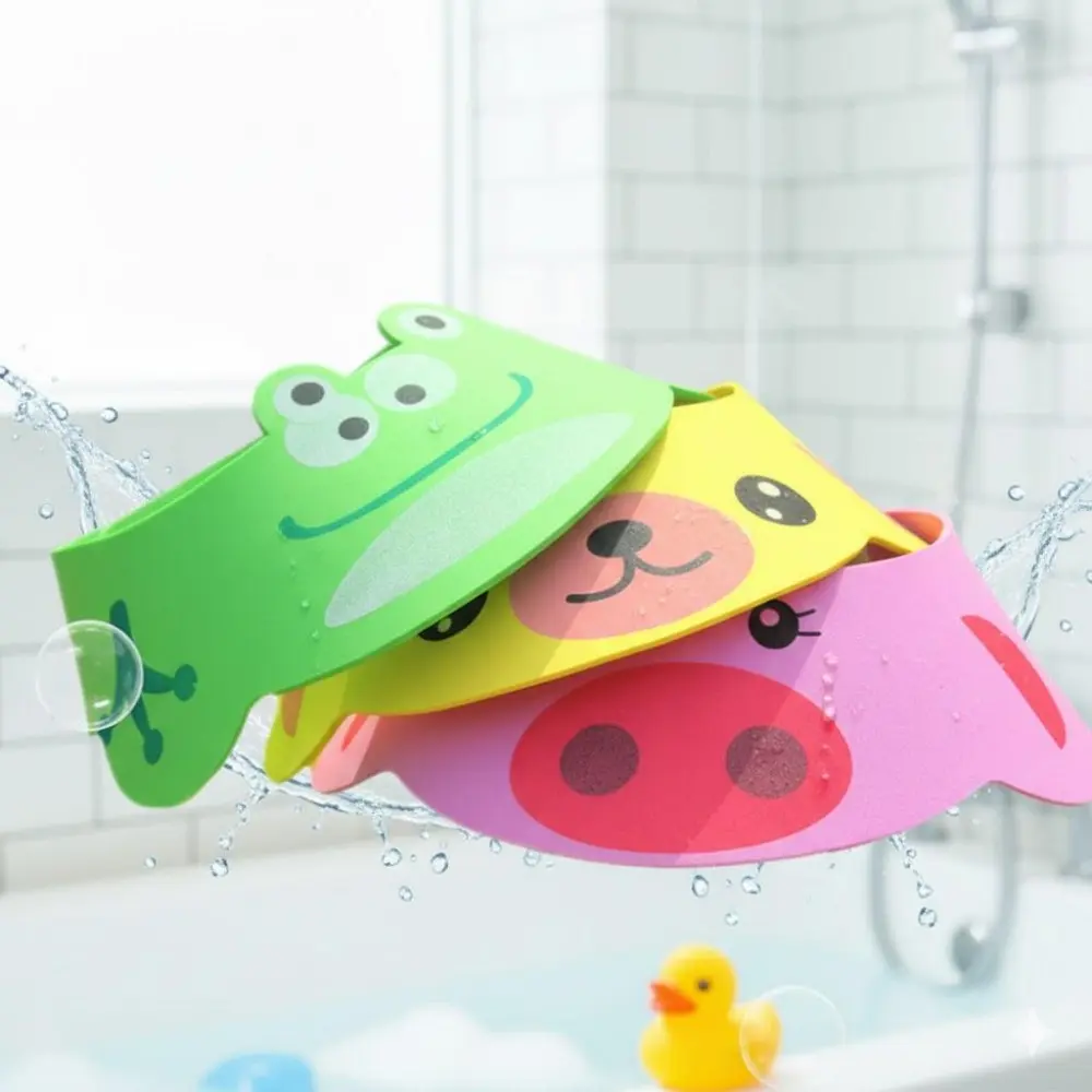 Waterproof Shower Cap for Adults, Babies & Newborn - Anti-Leak Design with Ear and Eye Protection, Comfortable Adjustable Elastic Band, Durable Easy-Clean Bathing Accessory for Family Use, Prevents Slips and Splashes During Hair Wash and Face Care.