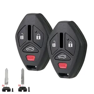 2 Replacement For 2006-2012 Mitsubishi Lancer Outlander Galant Remote Car Key Fob Case Shell 4 Button