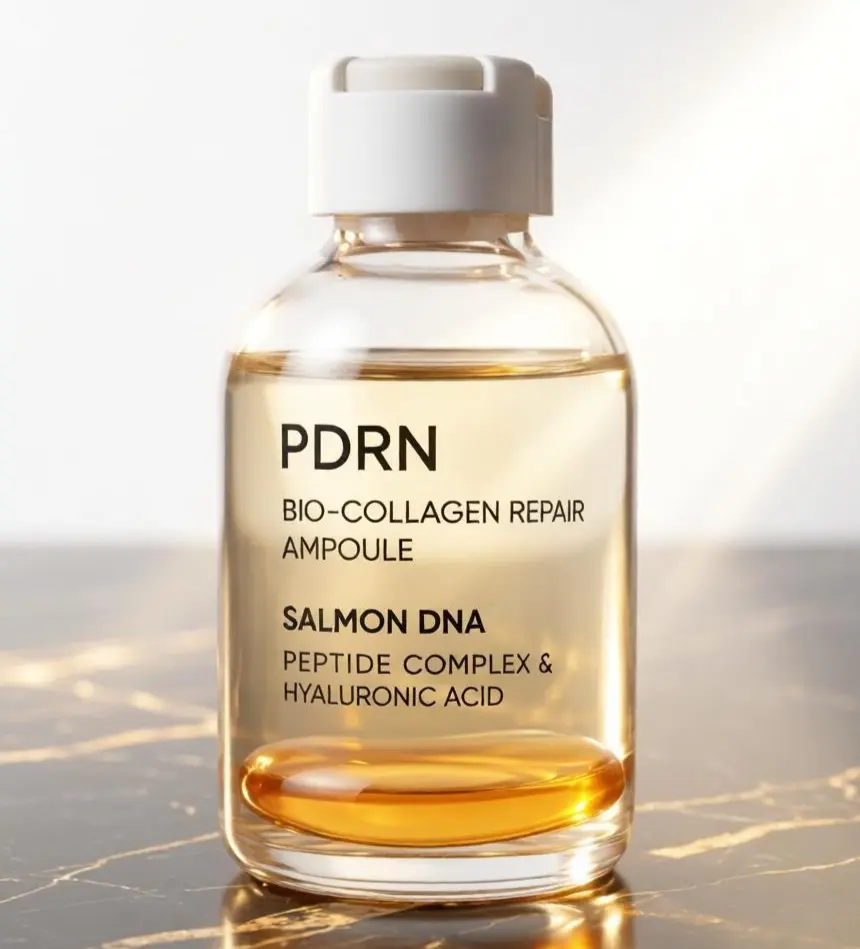 PDRN Salmon DNA Barrier Repair Serum for Dry & Dull Skin - Daily Lightweight Facial Serum with Peptides & Hyaluronic Acid, 30 mL, Moisturizer sohochic body brightening