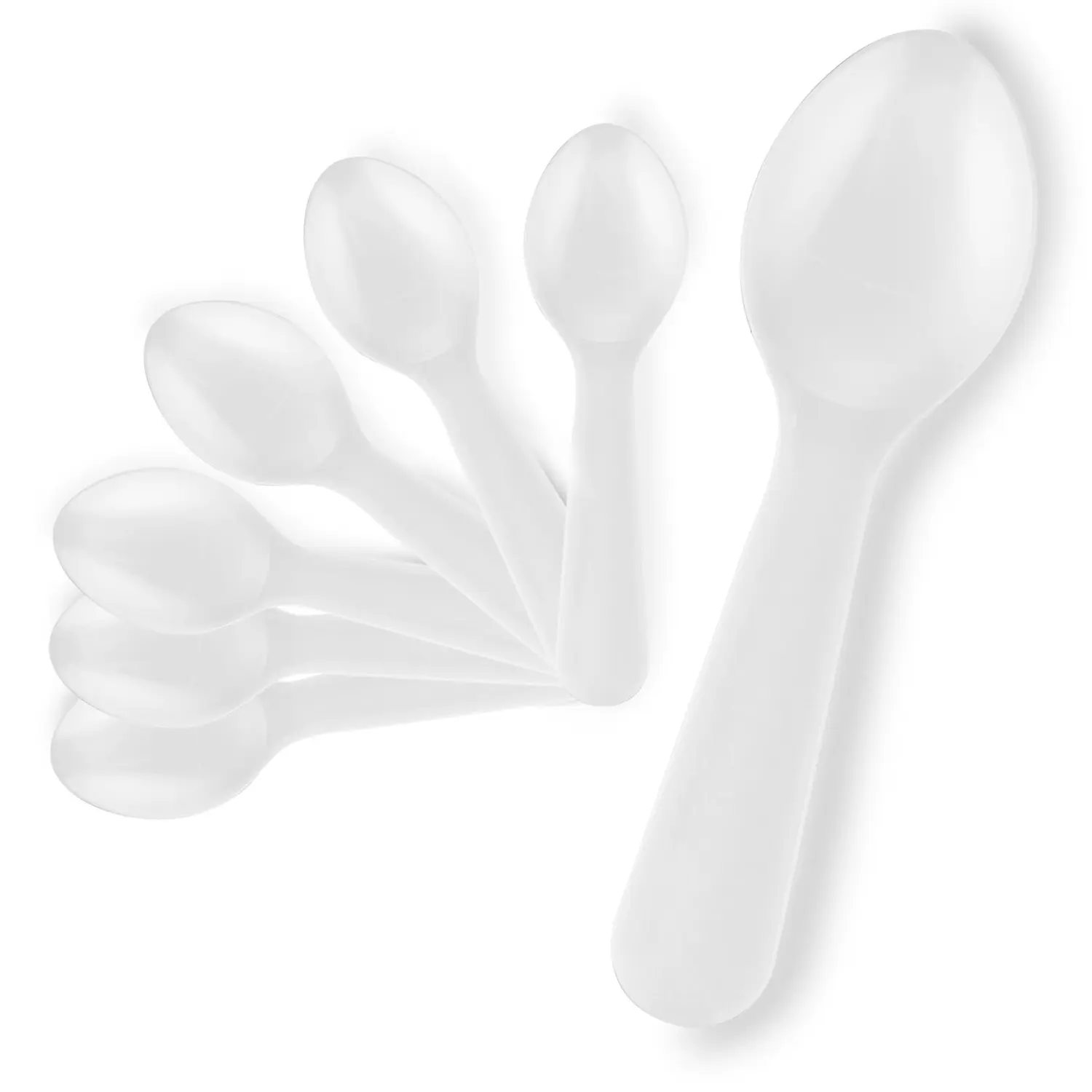 Mini Plastic Taster Spoons (1000 Pack)