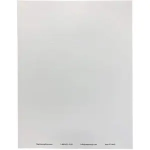 Nap Nameplates White Printable Perforated Name Plate Paper 2 x 8 - Nap Industrial Group Name Plates, 5 Sheets (20 Inserts), Printing Instructions Included