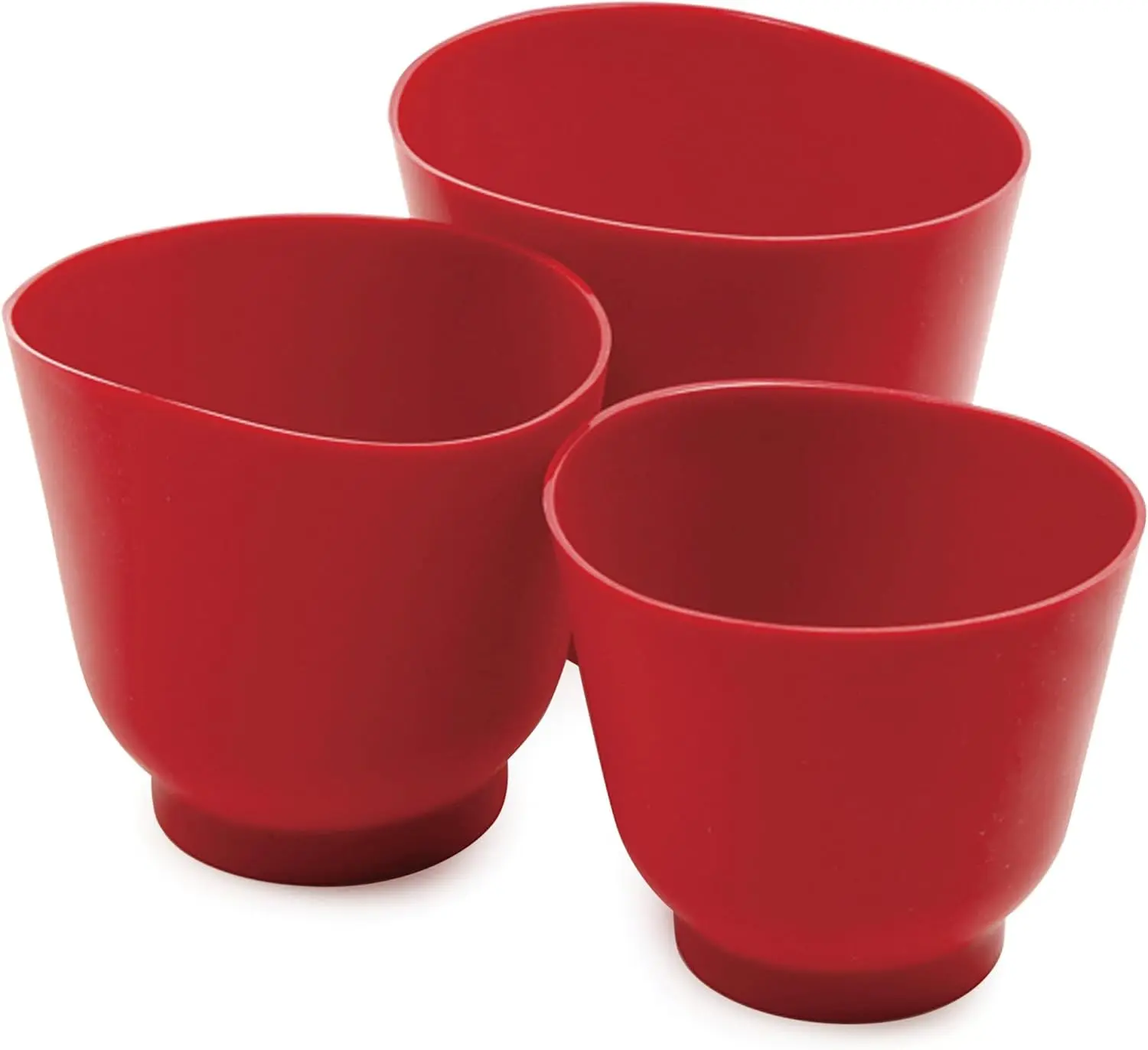 Silicone Bowl Set 3 Piece Red 1019R