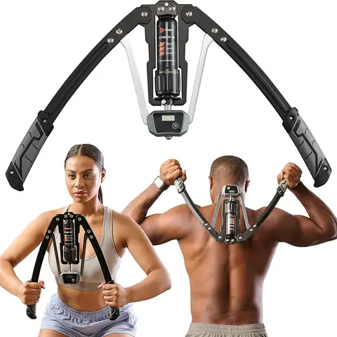LifePro ShredForce Hydraulic Power Twister | Adjustable Workout Equipment (22–440lb) for Tricep, Chest, Arm & Full Upper Body Strength | Smart Rep Counter & LIFETIME SUPPORT