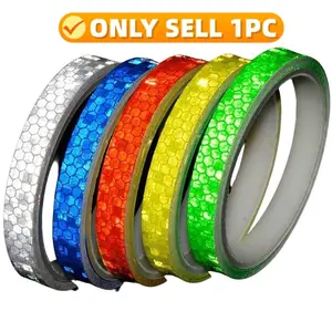 Reflective Tape, 1 Roll Waterproof Warning Sticker Decal Suitable for Outdoor Use, Thin Reflective Sticker for Bicycle Rims & Motorcycle Trim