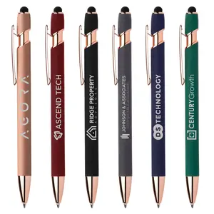 Custom Ellipse Softy Rose Gold Classic Stylus Pen