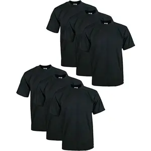 6 Pack Pro Club Men's Heavyweight Short Sleeve T-Shirt Menswear To