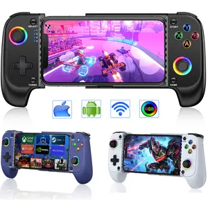 Wireless Mobile Gaming Controllers For iPhone and Android, Phone Game Controller Support Phone Case, Light Hall Joystick, Turbo, Mobile Gaming Gamepad