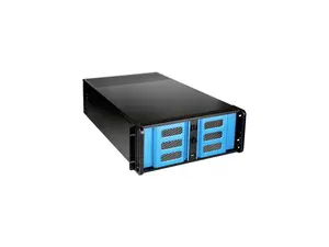 iStarUSA D-300SE Black Aluminum / Steel 3U Rackmount Compact Stylish Chassis 4 External 5.25" Drive Bays