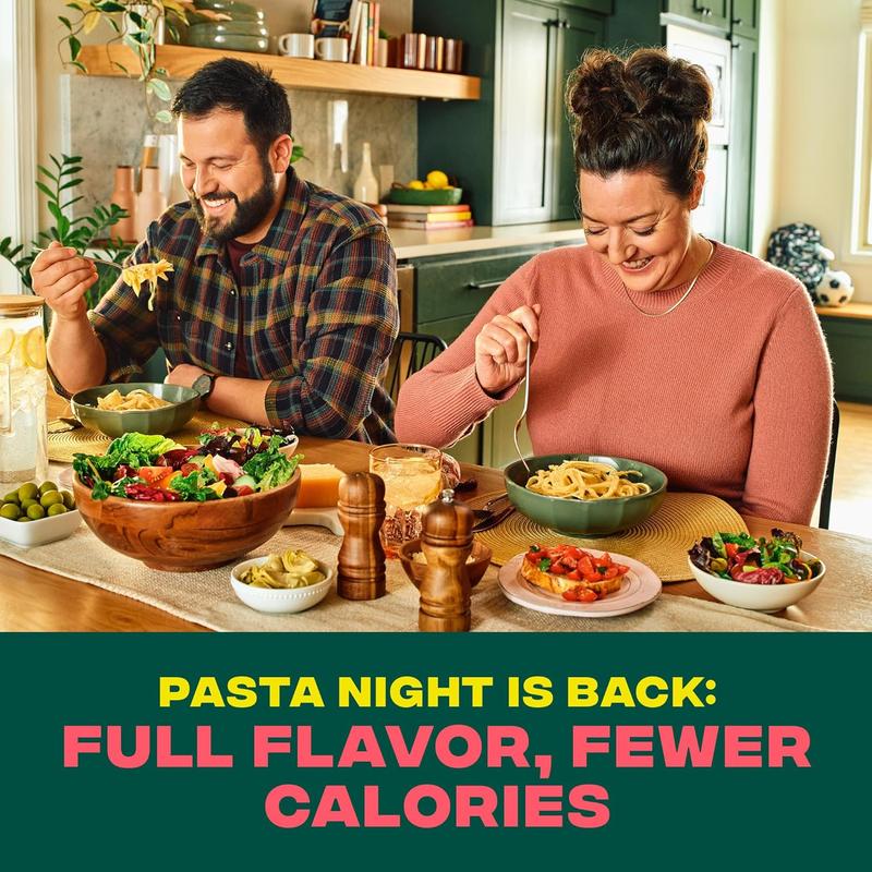 Carbe Diem!, Fettuccine, Lower Net Carb Pasta with Traditional Flavor & Texture, 8 grams of Protein, 55% Fewer Net Carbs & Only 110 Calories Per Serving, Pack of 3