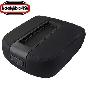 Motorbymotor Black Center Console Armrest Lid, Car Console Organizer for 2007-2014 Chevy GMC Silverado Sierra